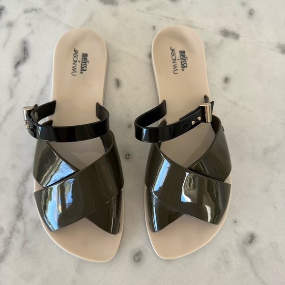 Melissa + Jason Wu Pool / Beach Slides Sandals Size 8 - Picture 2 of 9
